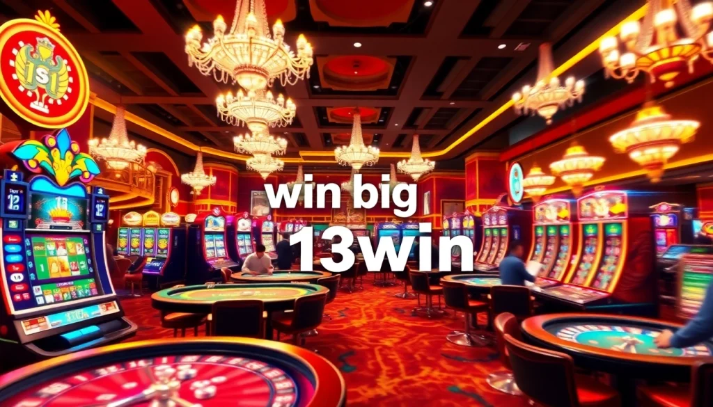 Experience the thrill of winning at 13win, where players enjoy dynamic poker gameplay amidst glamorous casino settings.